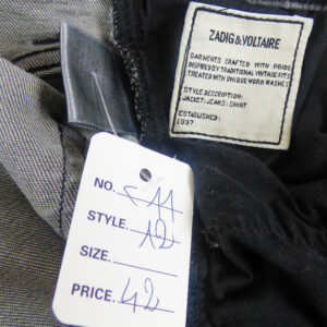 JEANS NOIR ZADIG ET VOLTAIRE